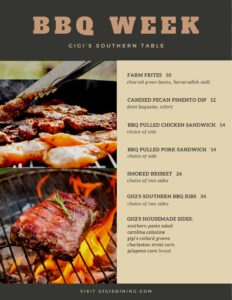 Gigi's BBQ Week