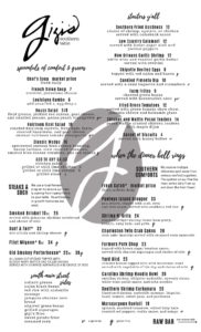 Gigi's Menu